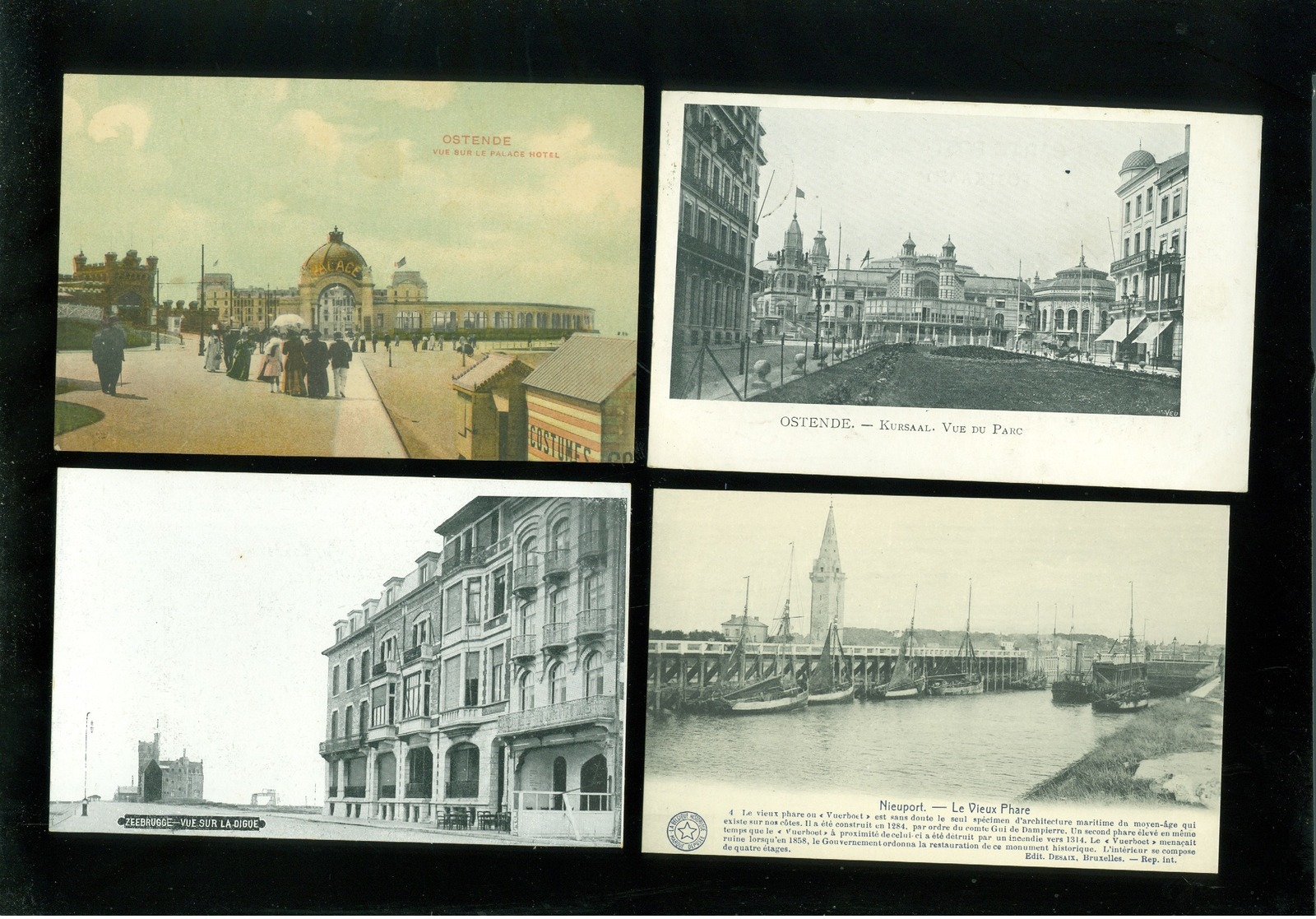 Beau lot de 60 cartes postales de Belgique  la côte      Mooi lot van 60 postkaarten van België kust - 60 scans