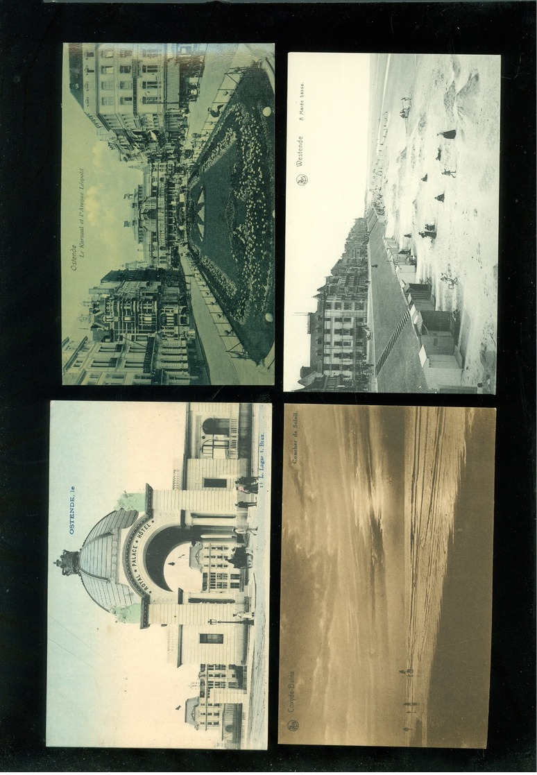 Beau lot de 60 cartes postales de Belgique  la côte      Mooi lot van 60 postkaarten van België kust - 60 scans