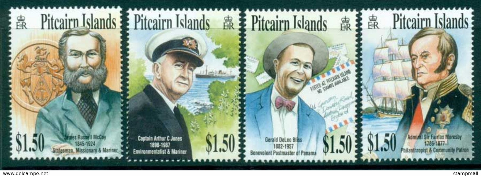 Pitcairn Is 2002 Famous Men MUH (lot21465) - Pitcairn Islands