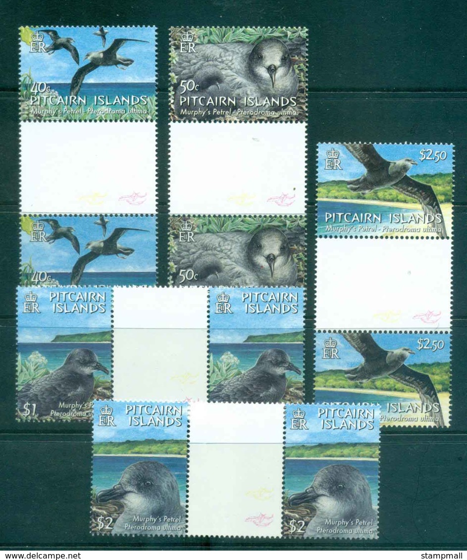 Pitcairn Is 2004 Murphy's Petrel Gutter Pairs MUH Lot43397 - Pitcairn Islands