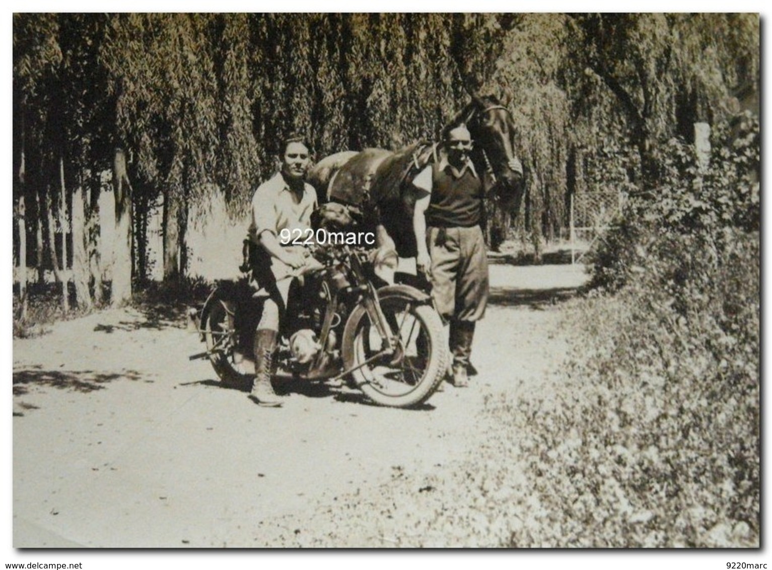 Photographie Moto Ancienne - Autres & Non Classés