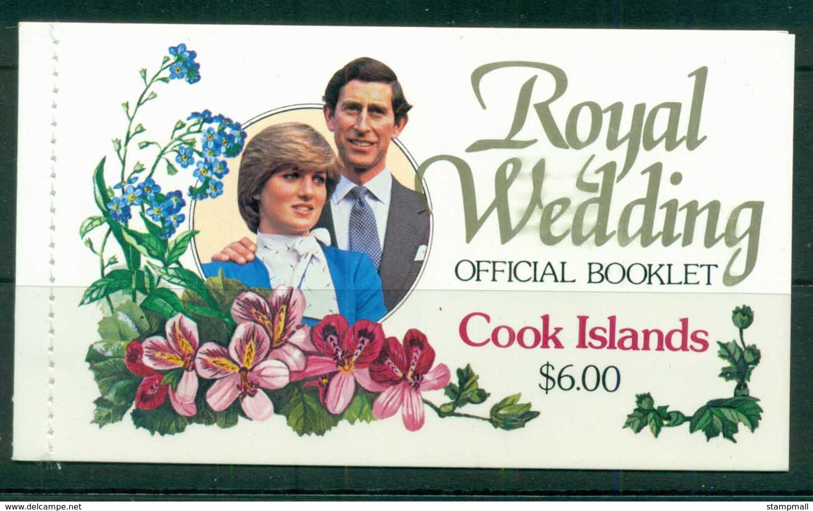 Cook Is 1981 Charles & Diana Royal Wedding Booklet MUH - Cook Islands