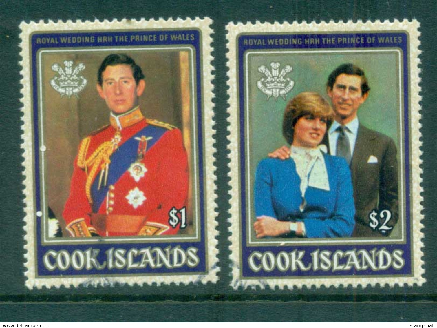 Cook Is 1981 Charles & Diana Royal Wedding FU - Cook Islands