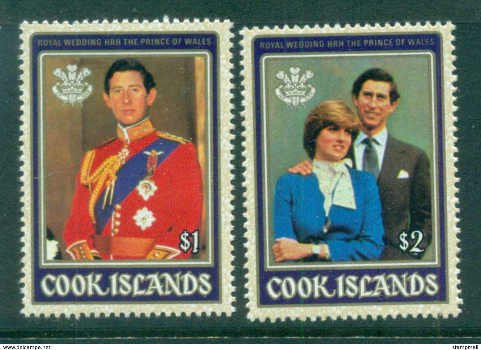 Cook Is 1981 Charles & Diana Royal Wedding MUH - Cook Islands