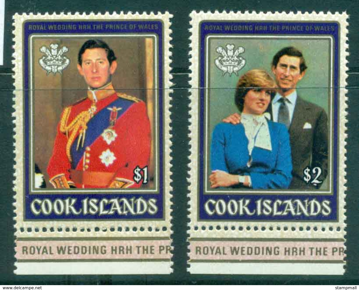 Cook Is 1981 Charles & Diana Wedding MUH Lot44848 - Cook Islands