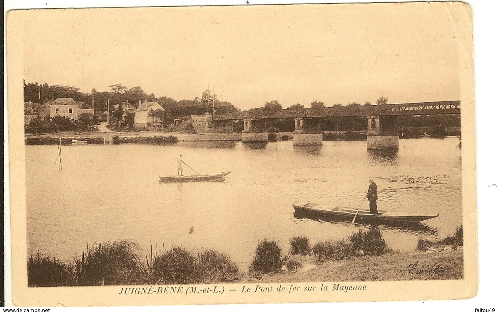 JUIGNE-BENE -  Le Pont De Fer Sur La Mayenne   20 - Altri & Non Classificati