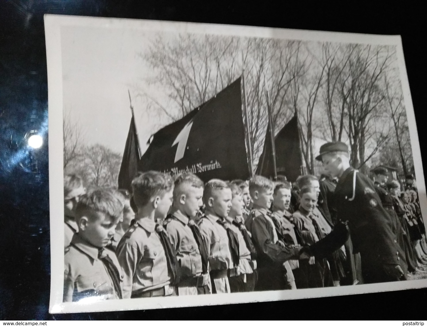 FOTO TREUEGELOBNIS DER JUNGSTEN GEFOLGSCHAFT DES FUHRERS 1942   FOTO DE PRESSE Brian L Davis Archive - Movimiento Scout