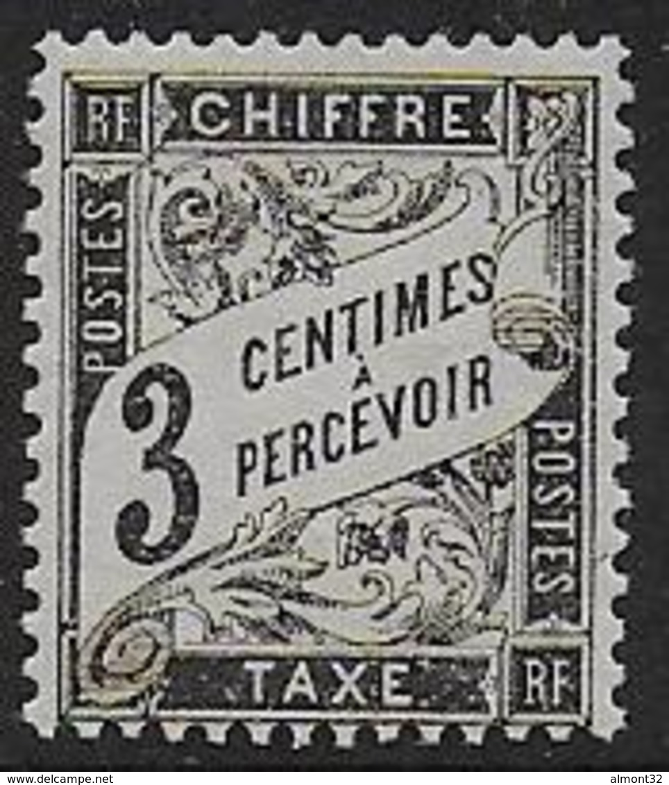 France - Taxe N° 12 *  - Cote :  90 € - 1859-1959 Neufs