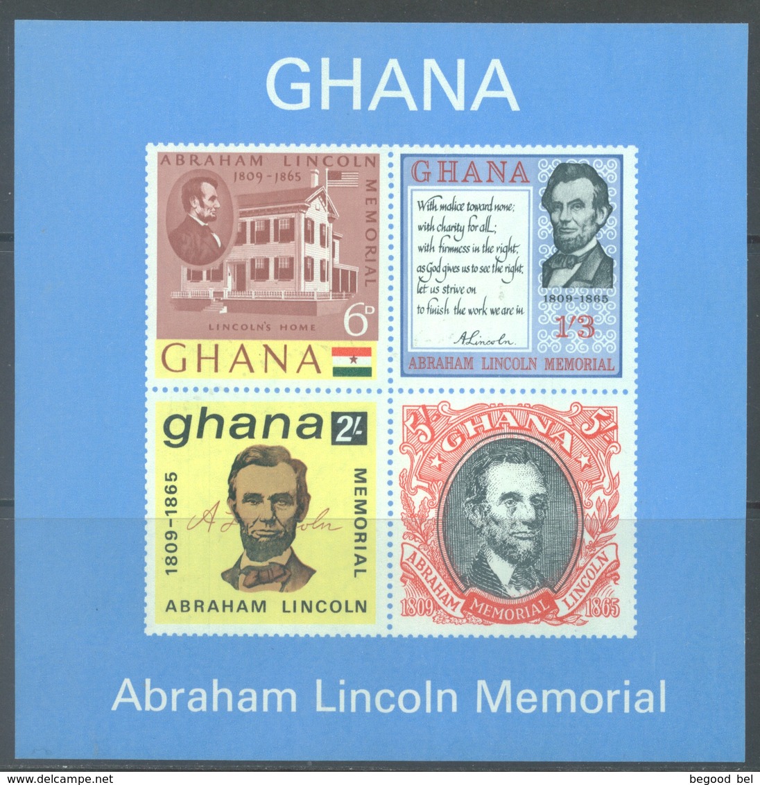 GHANA - 1965 - MNH/** - YEAR 1965 SET COMPLETE - Yv BLOC 14-18 181-228 - Lot 17898 - Ghana (1957-...)