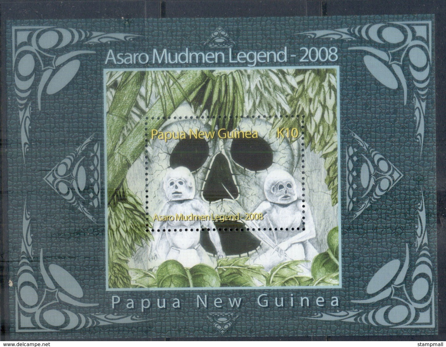 PNG 2008 Asaro Mudmen MS MUH - Papua New Guinea