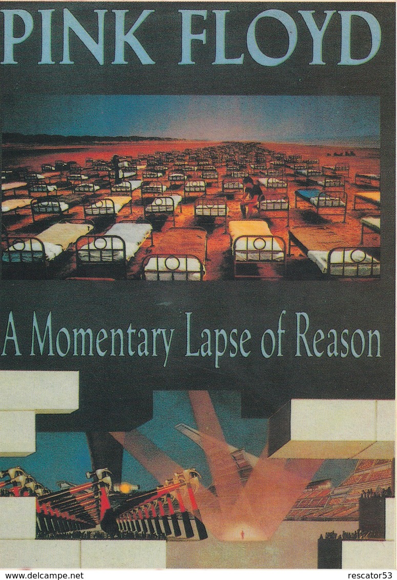 Rare Ancienne  Cp  Pop Culture Années 80 Pink Floyd A Momentary Lapse Of Reason - Objets Dérivés