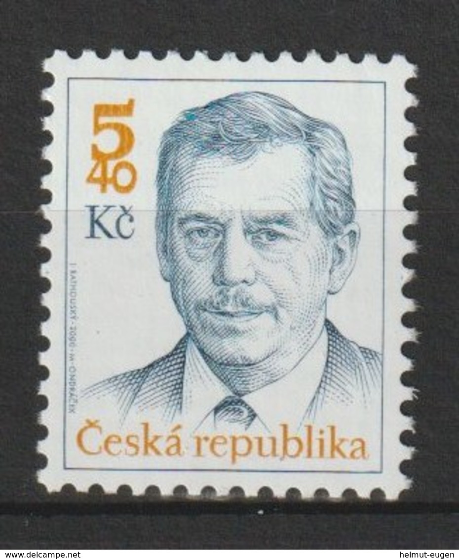 MiNr. 247 Tschechische Republik / 2000, 1. März. Freimarke: Václav Havel. - Neufs