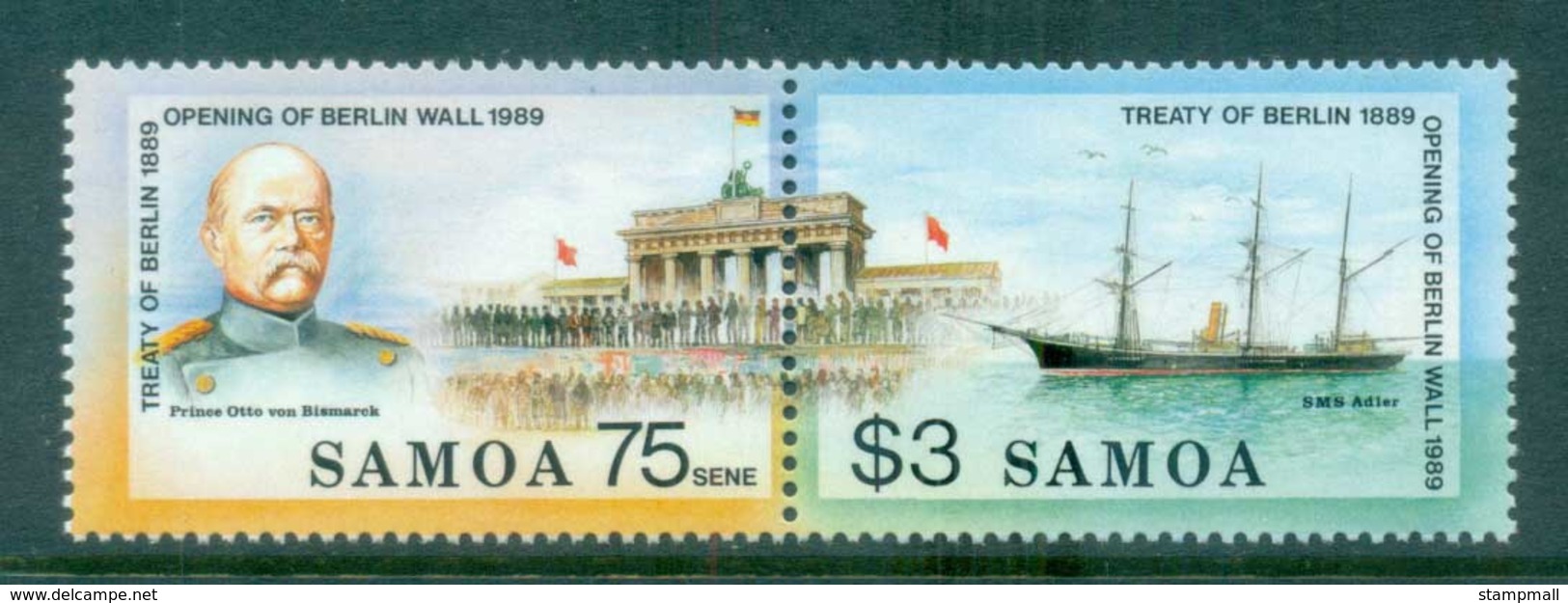 Samoa 1989 Brandenburg Gate Pr MUH Lot81520 - Samoa