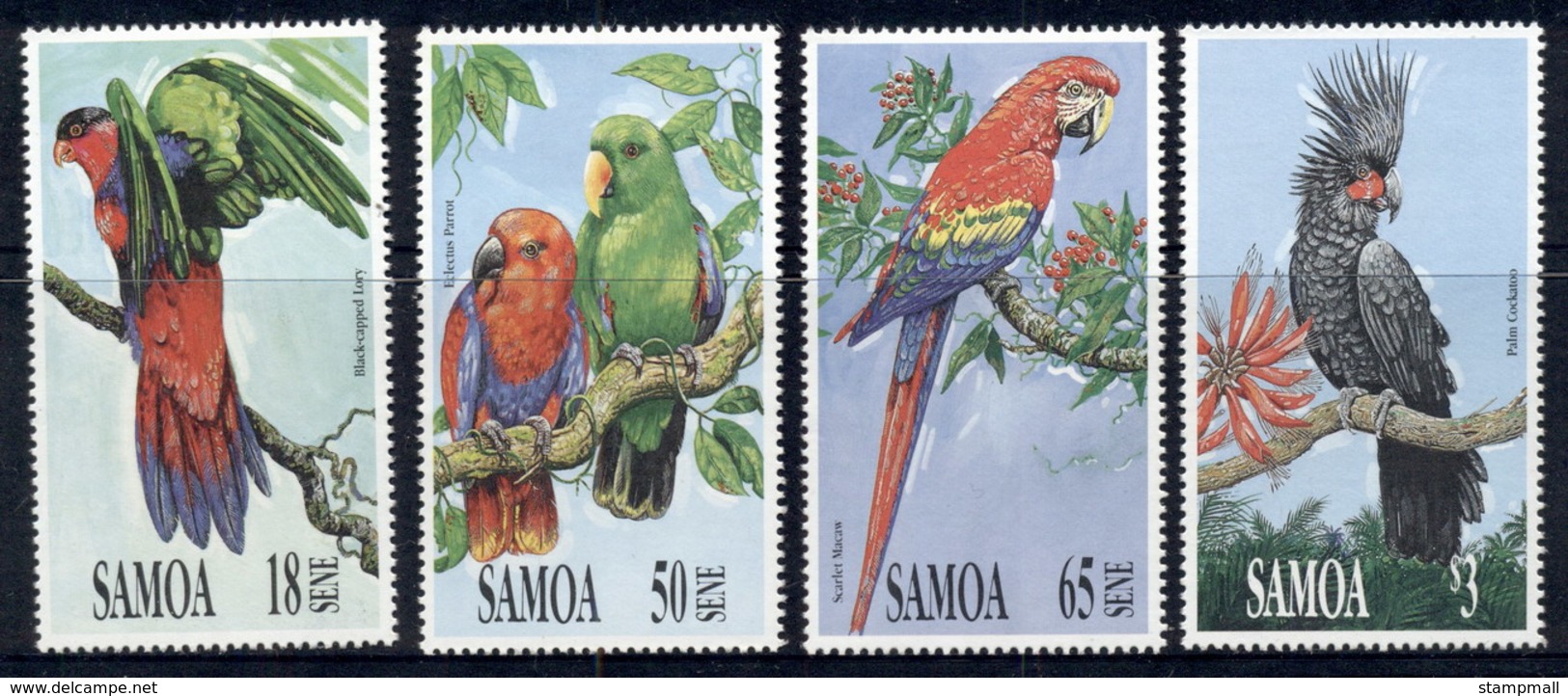 Samoa 1991 Birds. Parrots MUH - Samoa