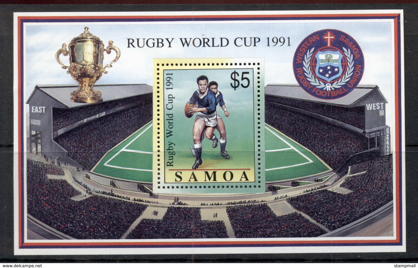 Samoa 1991 Rugby World Cup MS MUH - Samoa