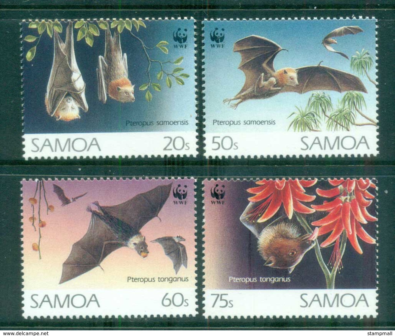 Samoa 1993 WWF Fruit Bats MUH Lot76276 - Samoa