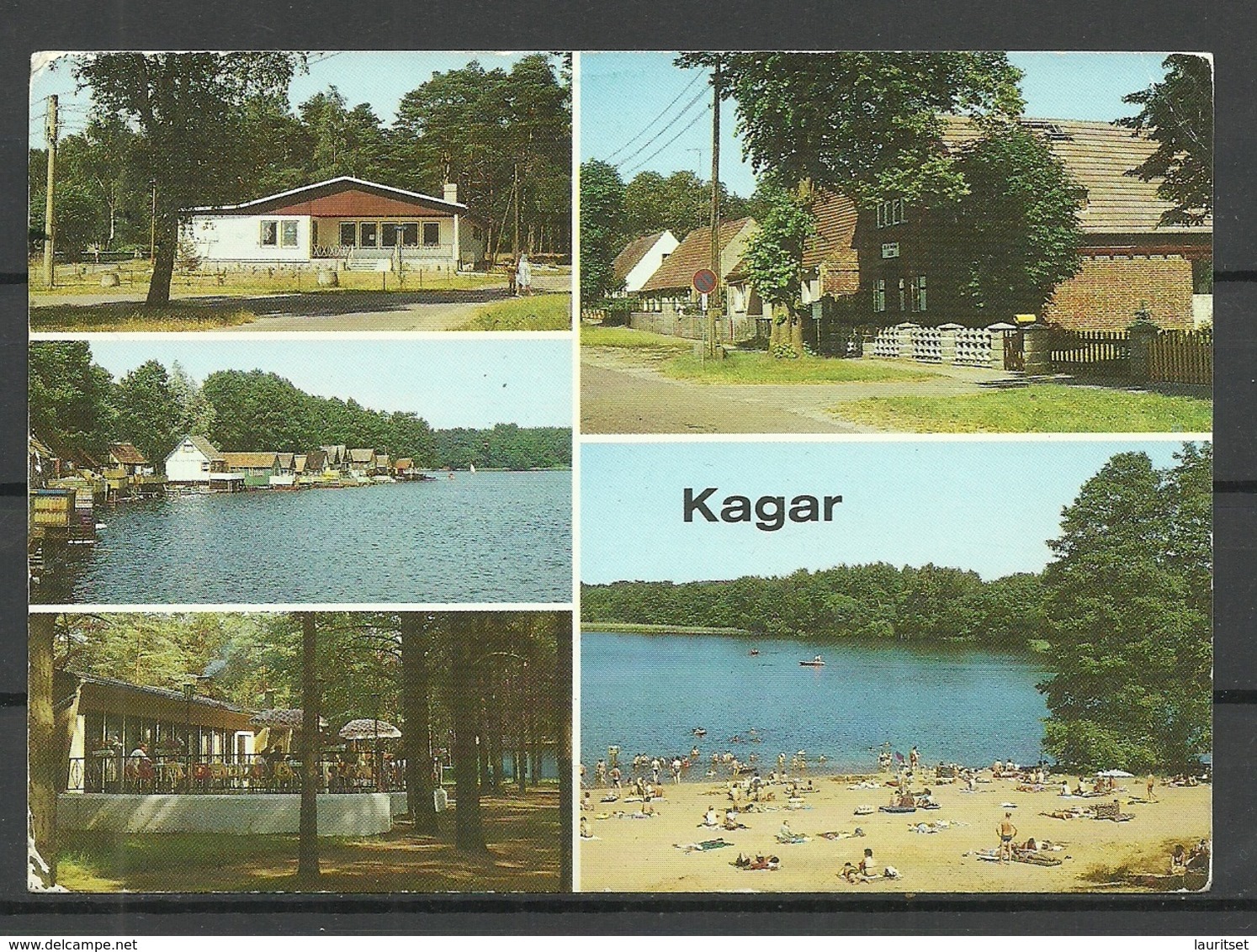 Deutschland DDR Ansichtskarte KAGAR Kr. NEURUPPIN (gesendet, Mit Briefmarken) - Neuruppin