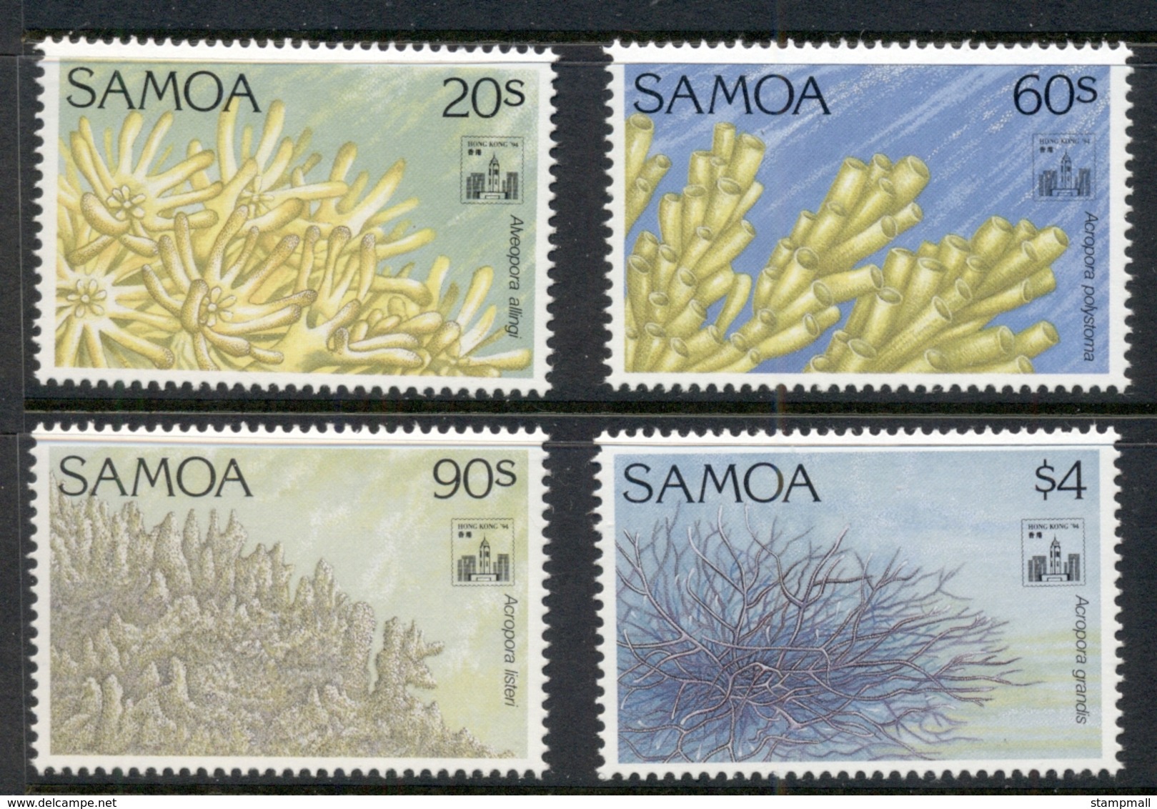 Samoa 1994 Marine Life Corals MUH - Samoa