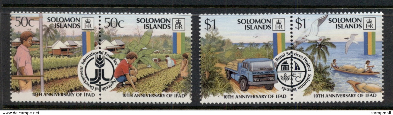 Solomon Is 1987 Intl. Fund For Agrigultural Development IFDA Prs MUH - Solomoneilanden (1978-...)
