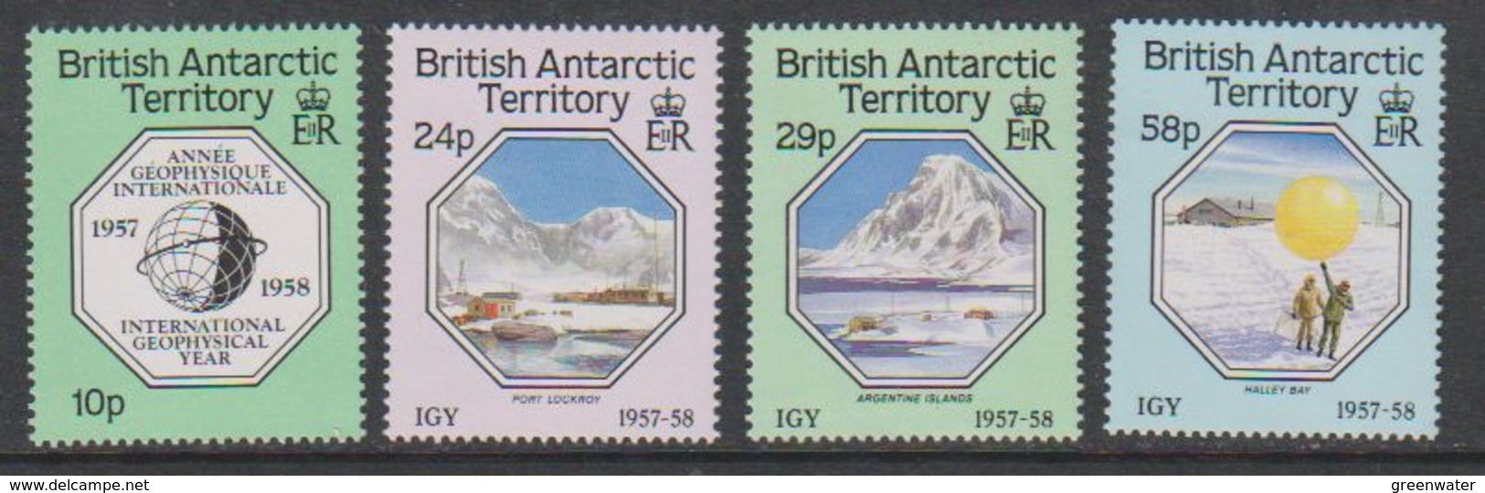 British Antarctic Territory 1987 International Geophysical Year 4v ** Mnh (40935) - Ongebruikt