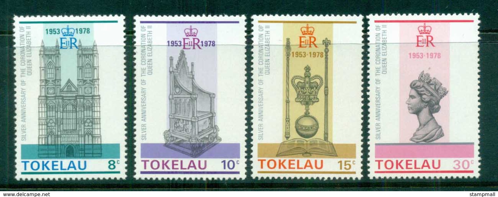 Tokelau Is 1978 QEII Coronation, 25th Anniversary , Royalty MUH - Solomoneilanden (1978-...)