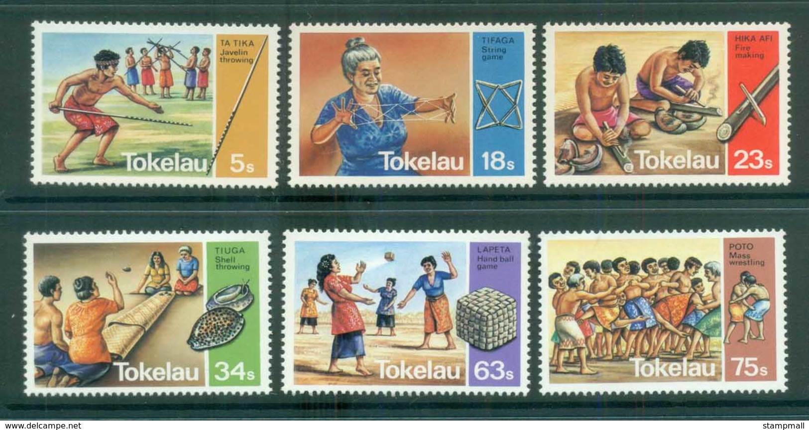 Tokelau Is 1983 Traditional Games MUH Lot81424 - Solomon Islands (1978-...)