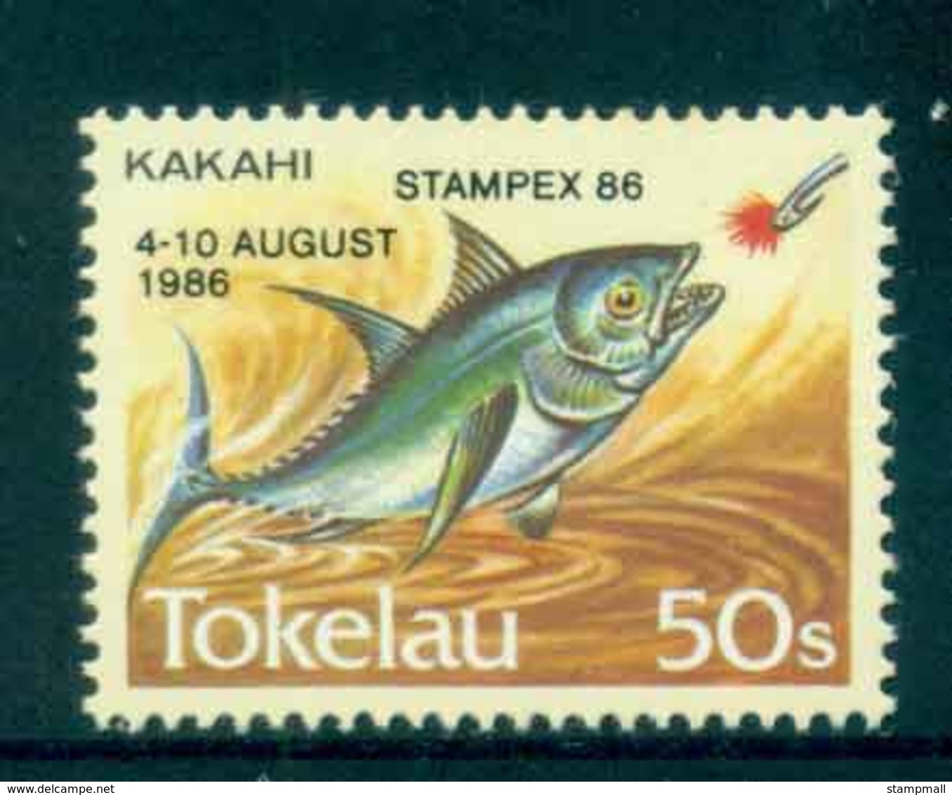 Tokelau Is 1986 Fish Stampex Opt MUH Lot52090 - Salomon (Iles 1978-...)
