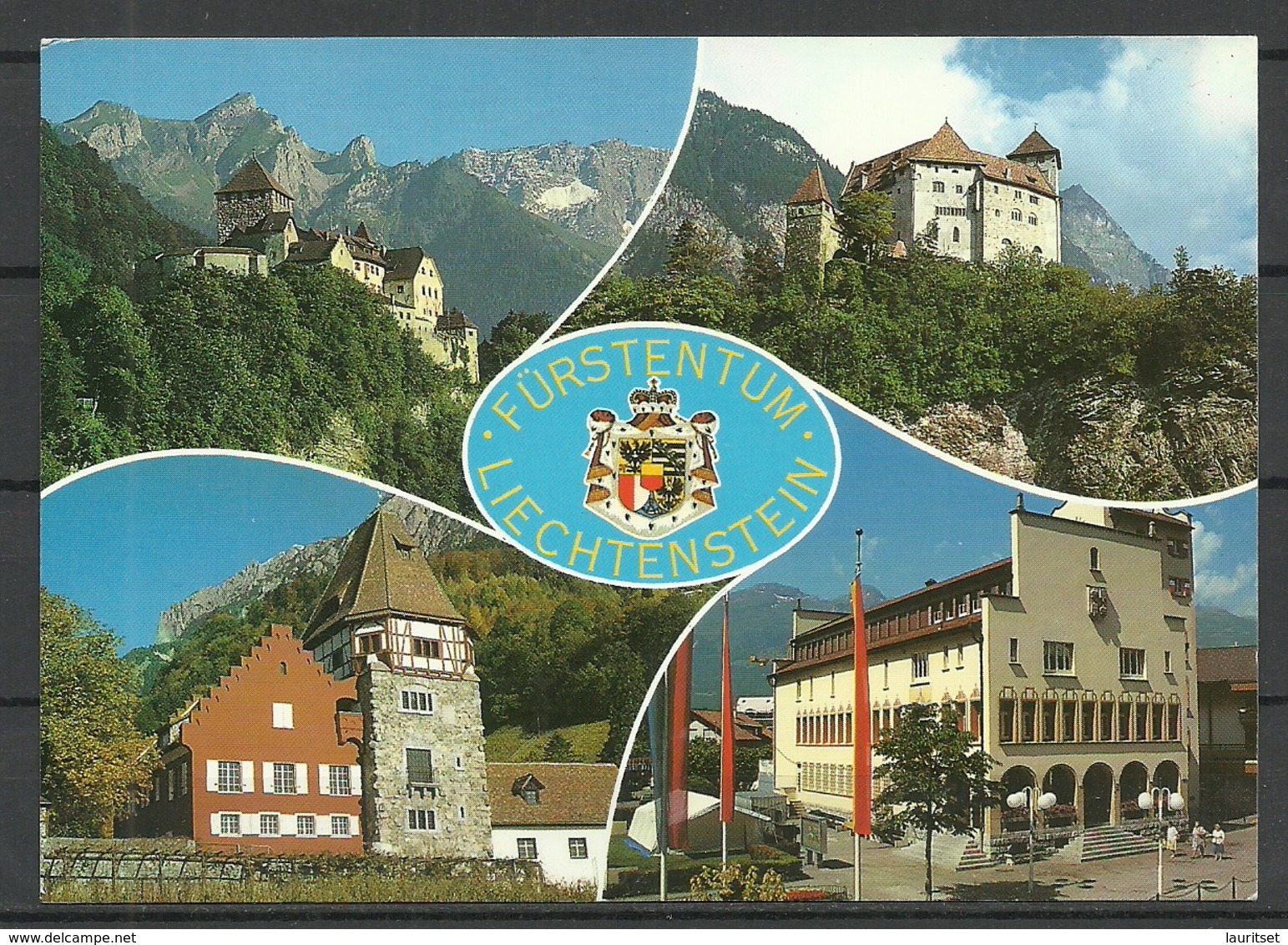 LIECHTENSTEIN Schloss Vaduz Sent From Germany 2000 With German Stamp - Liechtenstein