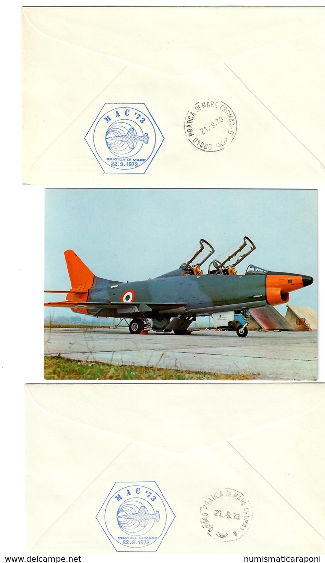 Aereonautica Militare 51 Stormo Volo Postale Supersonico Con F104 Mac73 21 09 1973 Bu.227 - 1971-80: Storia Postale