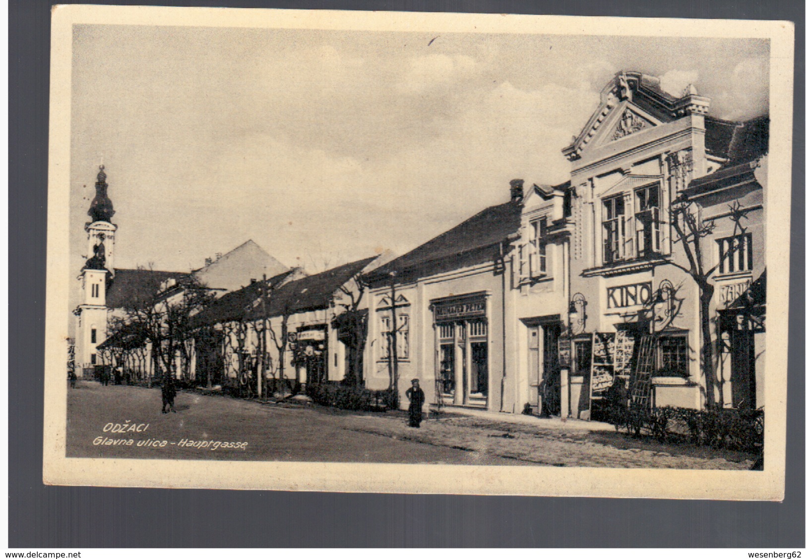 SERBIA Odžaci Glavna Ulica Hauptgasse Ca 1930 OLD PHOTO  POSTCARD 2 Scans - Serbien