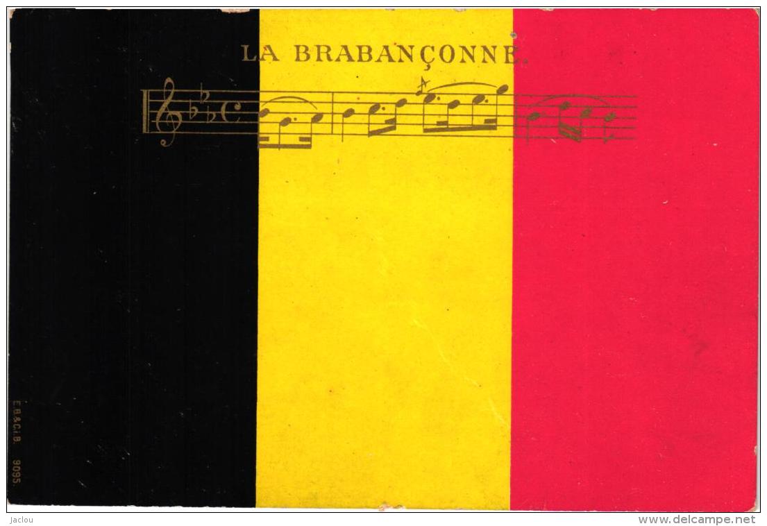 BELGIQUE "LA BRABANCONNE" SUR FOND DE DRAPEAU BELGE    REF 57443 - Autres & Non Classés