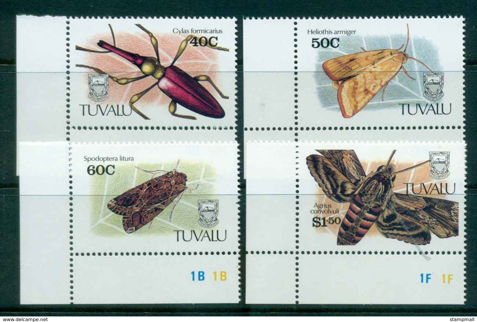 Tuvalu 1991 Insects MUH Lot43554 - Tuvalu