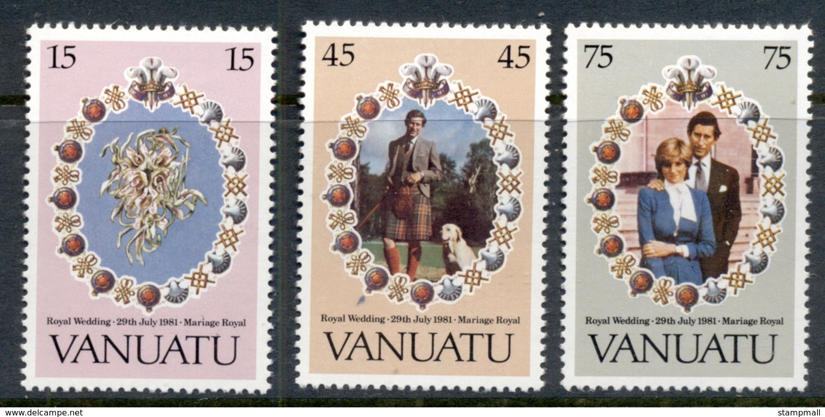 Vanuatu 1981 Royal Wedding Charles & Diana MUH - Vanuatu (1980-...)