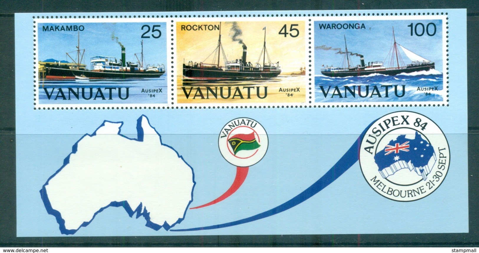 Vanuatu 1984 AUSIPEX MS MUH Lot70890 - Vanuatu (1980-...)