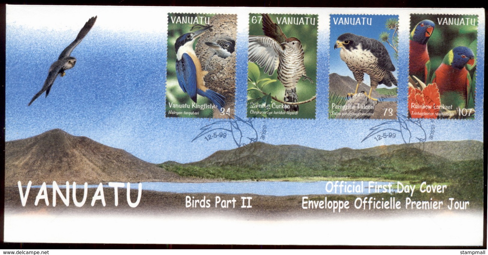 Vanuatu 1999 Birds PtII FDC - Vanuatu (1980-...)