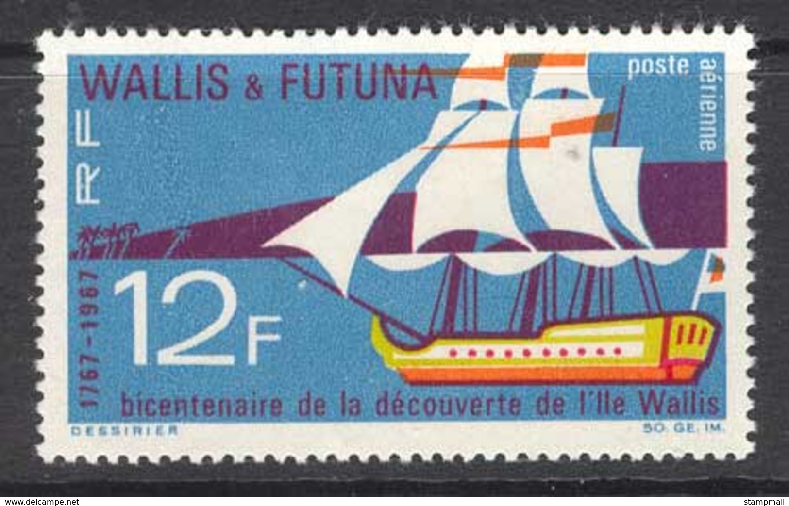 Wallis & Futuna 1967 Discovery MLH Lot14398 - Unused Stamps