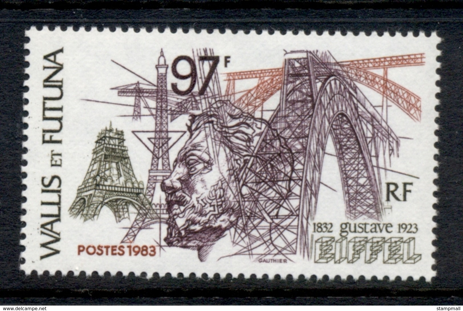 Wallis & Futuna 1983 Gustave Eiffel MLH - Unused Stamps