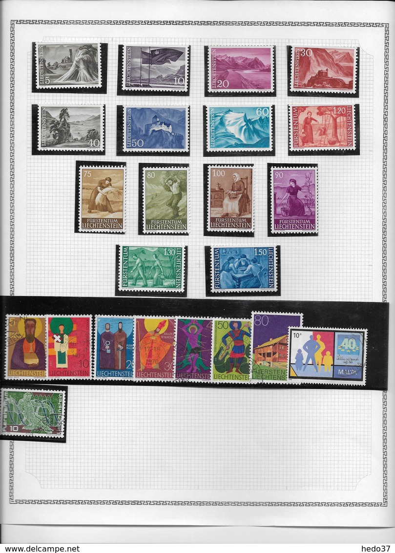 Liechtenstein - Collection Vendue Page Par Page - Timbres Neufs */oblitérés - TB - Verzamelingen