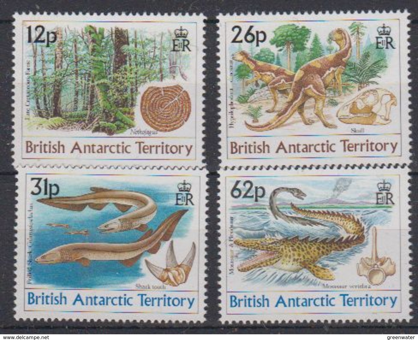 British Antarctic Territory (BAT) 1991 Dinosaurs 4v  ** Mnh (40937B) - Neufs