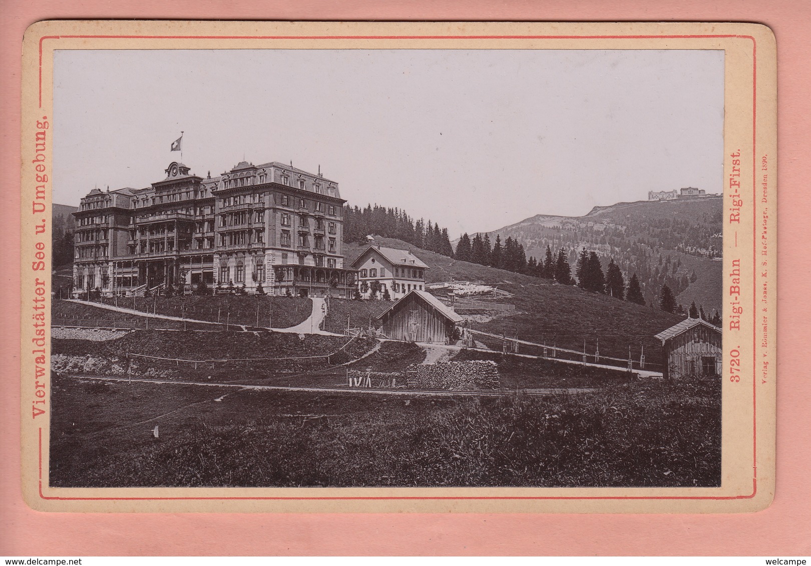 OLD PHOTO SWITZERLAND - SCHWEIZ -  RIGI - HOTEL   - 16,5 X 10,5 CM - Altri & Non Classificati