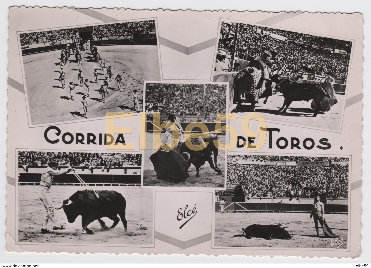 Espagne, Cartes Multivues, Corrida De Toros, écrite 1956 - Corrida