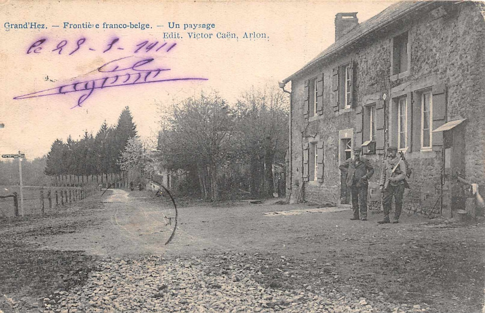 GRAND ' HEZ ( BOUILLON  ) - Frontiére Franco Belge ..un Paysage ( Animée ) - Bouillon