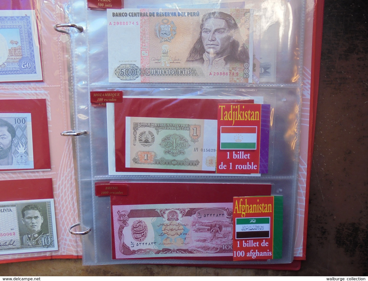 LOT EXOTIQUE BILLETS+MONNAIES TOUS DIFFERENTS. ( ALBUM 1 KILO) - Lots & Kiloware - Banknotes