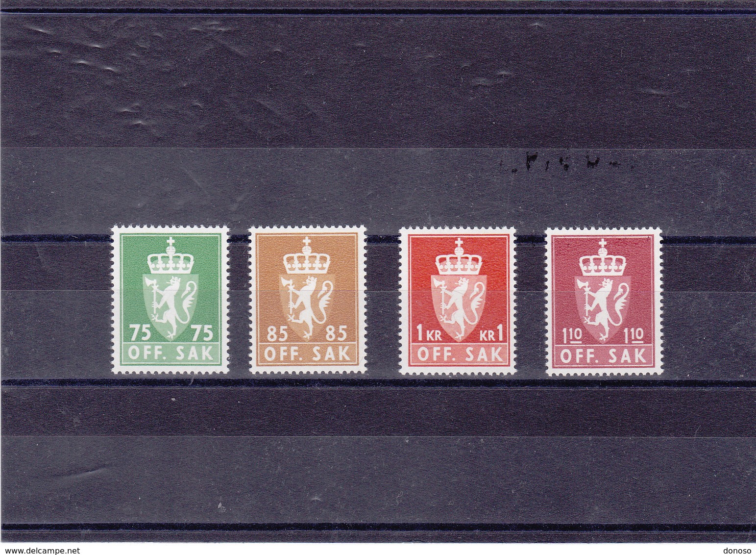 NORVEGE 1974 SERVICE Yvert 90-93 NEUF** MNH - Service