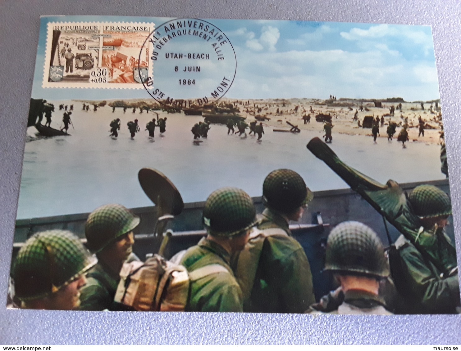 Carte DÉBARQUEMENT UTAH BEACH - Documentos