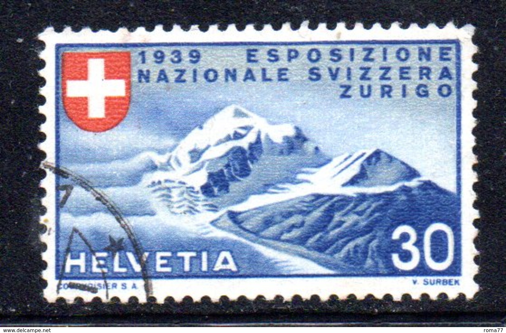 1015 490 - SVIZZERA 1939 , Unificato N. 325 Usato - Gebraucht