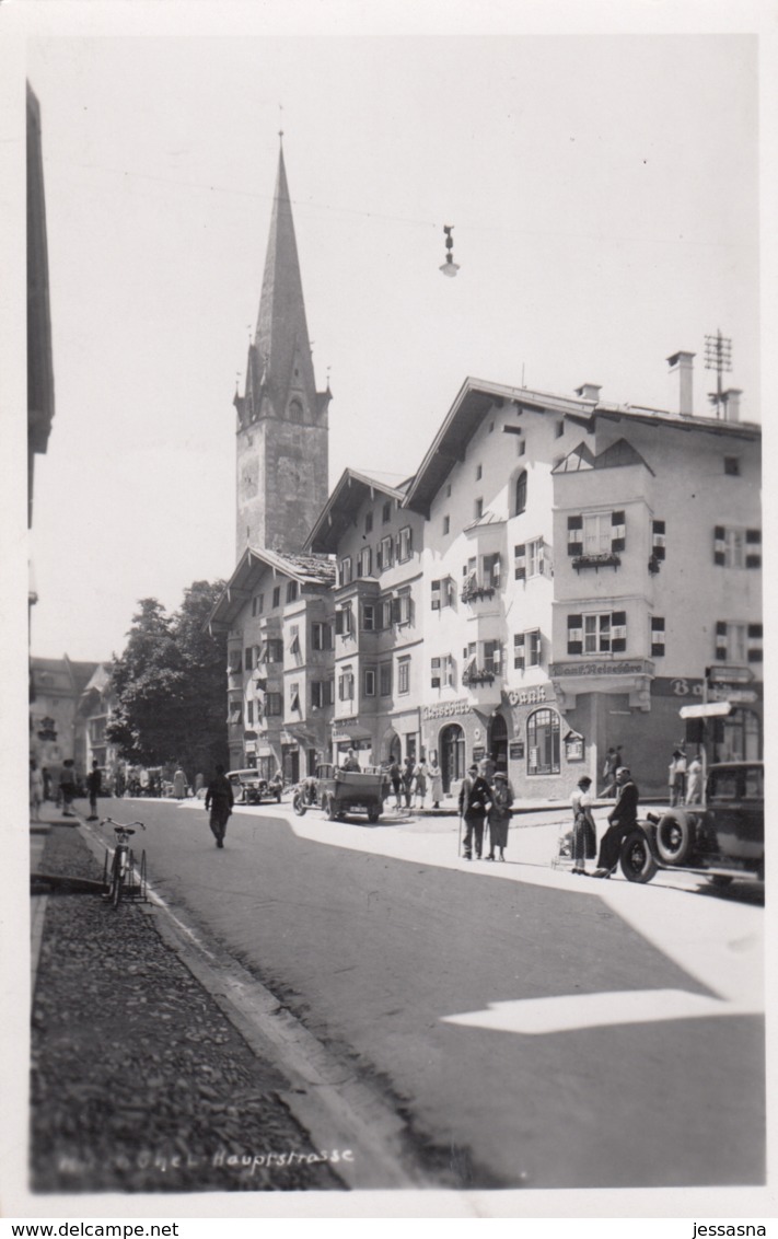 AK - Tirol - Kitzbühel - Hauptstrasse Mit Reisebüro Bank - 1938 - Kitzbühel