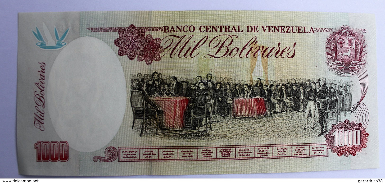 VENEZUELA.1000 Bolivares.5 Fevrier 1998.neuf.TBE. - Venezuela