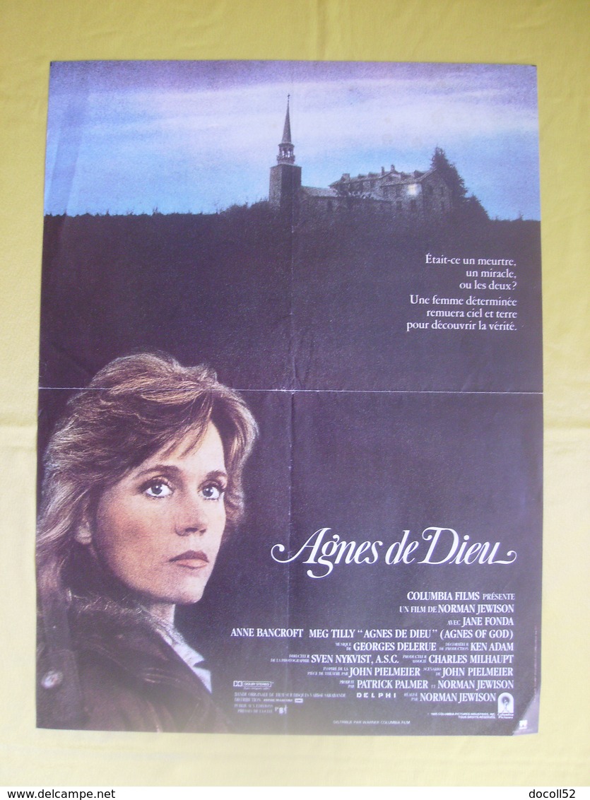 JANE FONDA Affiche Originale 52 X 39 Agnès De Dieu 1985 - Film De Norman Jewison - Affiches & Posters