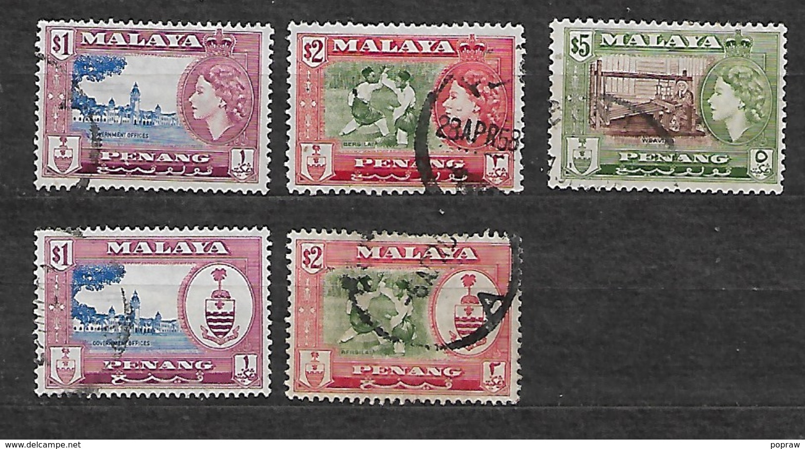 #290# MALAYA PENANG 5 FINE USED KEY VALUES. - Penang